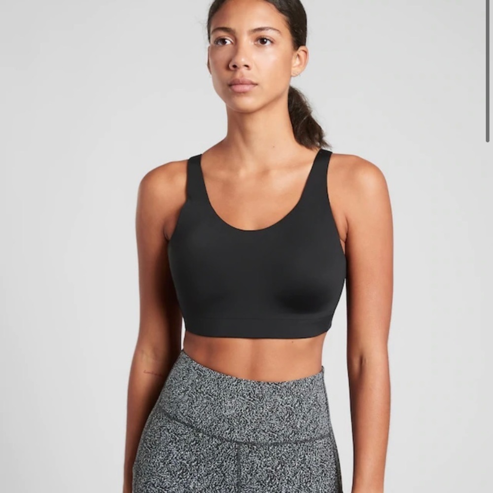 ATHLETA Advance Sprint Bra, Black, Size 38DD